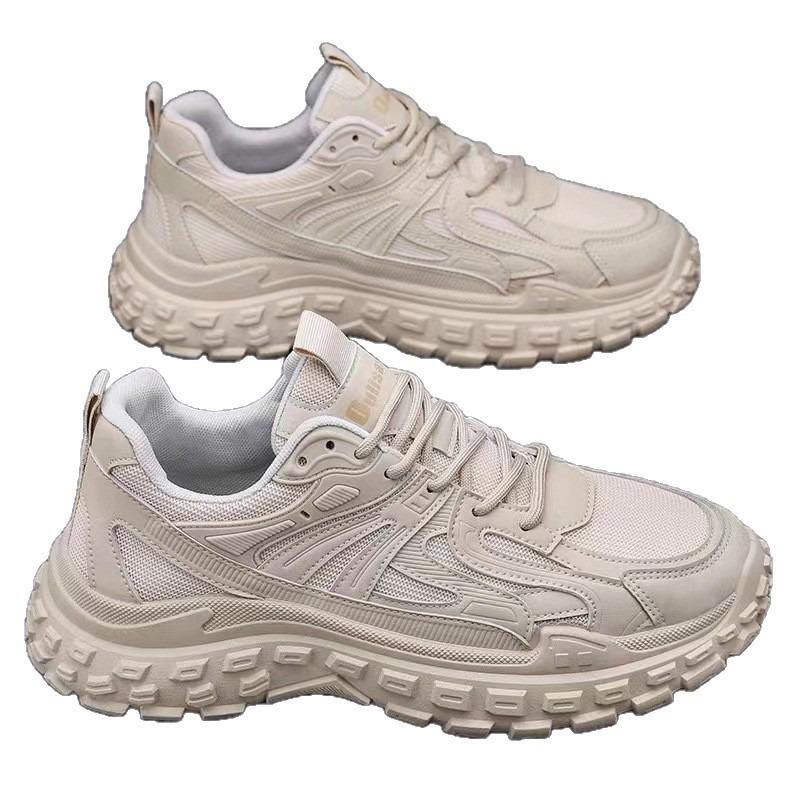 Dad Shoes Autumn Mesh Breathable Wear-resistant Casual Shoes Non-slip Tire Sole Sports Running Shoes Men's Shoes