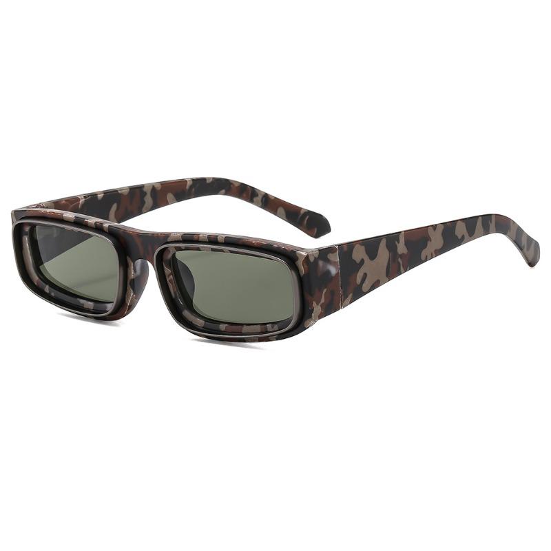 Retro Small Rectangle Punk Sunglasses Women Luxury Design Vintage Square Sun Glasses for Male Punk Eyewear Shades UV400