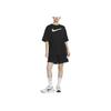 Nike Spor Giyim Bol Günlük Düşük Omuzlu Düz Kollu Tişört Kadın Üst Siyah DX6291-010