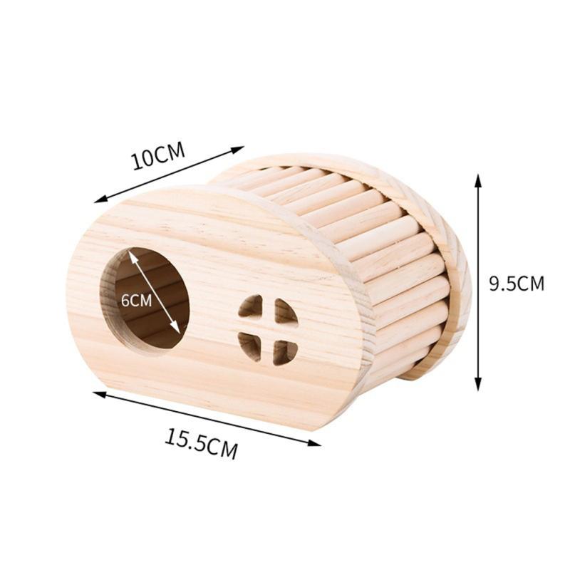 Haustier-Holzhaus, Versteck, Mehrzweck-Unterschlupf, Landschaftsbau-Zubehör für Hühner, Hamster, Chinchillas