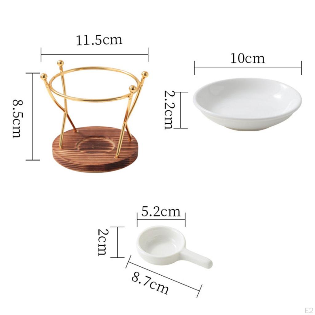 Essential Oil Burner Aroma Versatile Fragrance Warmer Tealight Candle Holder for Office