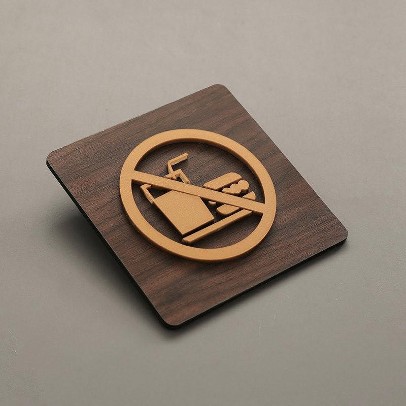 95x95mm Warm Reminder Sign WIFI No Smoking Logo Warning Plaque Public Shope Wall Sign No Trespassing Warning Plaque New