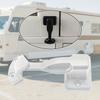 RV Door Holder Security Lock Rotating Latch System Cabinet Door Stop Catch With Mounting Screws For Caravan Motorhome Boat