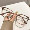 New Fashionable Cat Eye Women'S Myopia Glasses Retro Neutral High Quality Luxury Versatile Anti Blue Light Glasses