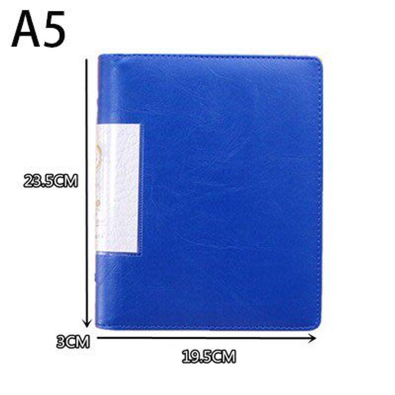 B5 Folder Double Clip A5 Leather Writing Pad Plate Holder Ticket Clips A4 Folding Clip Small Size Writing Pad Clip Plate Holder 3106 Blue A5 Double Clip