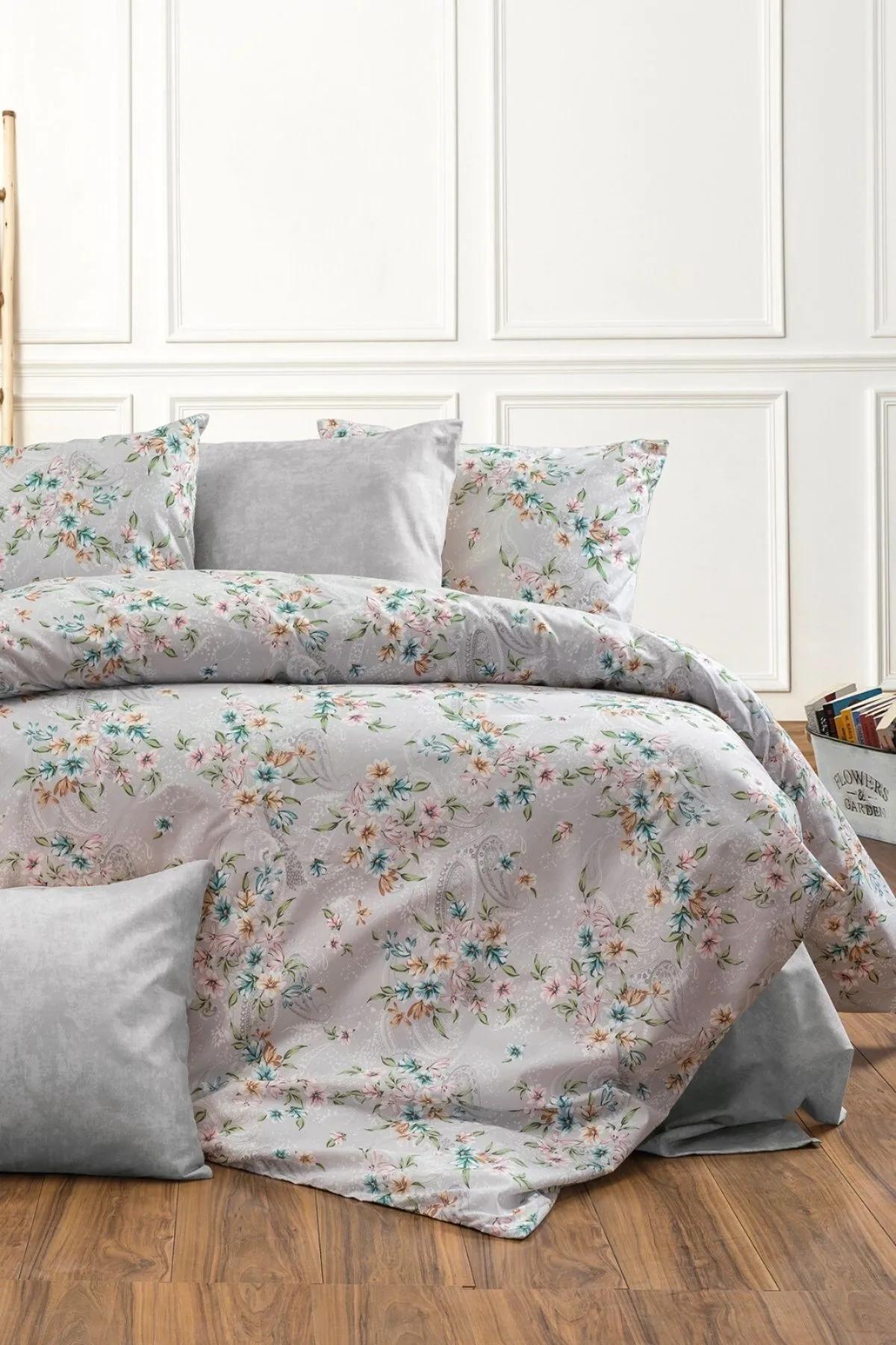 

Серый Sena, комплект из 6 двойных пододеяльников с эластичными простынями