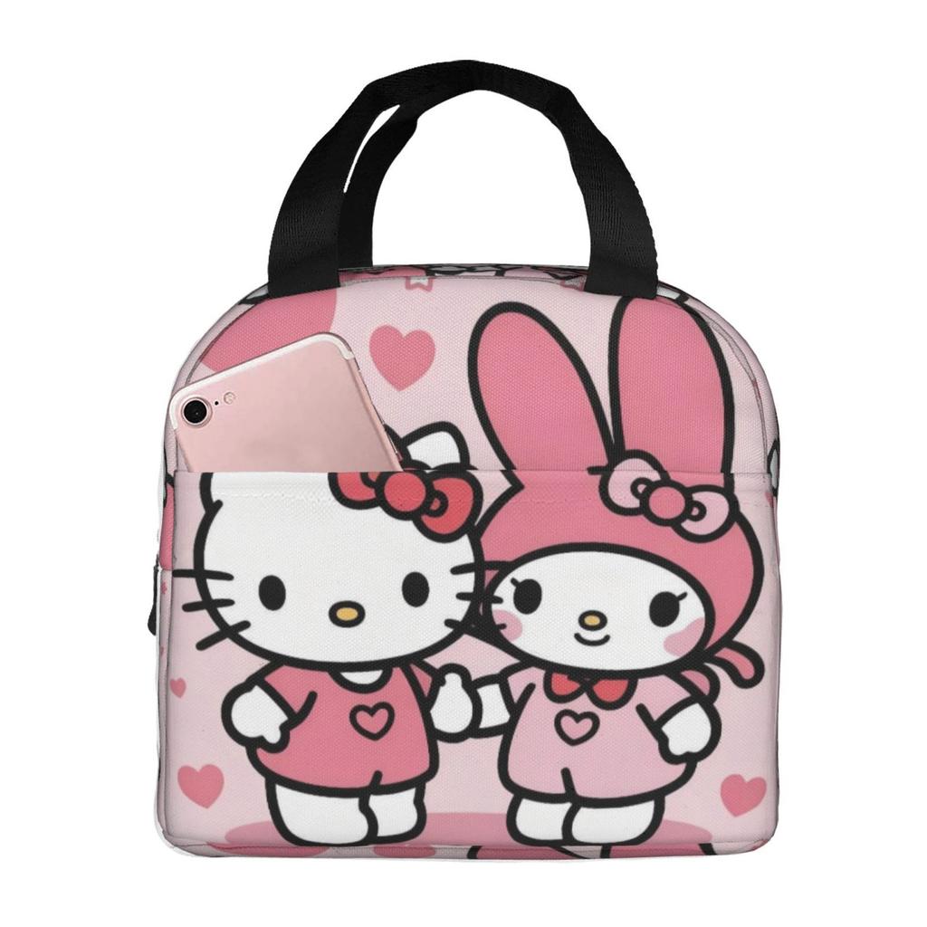 Cartoon Animation Picnic Bag, Primary And Secondary School Students Lunch Bag, Convenient And Large-Capacity Thermal Insulation Bag