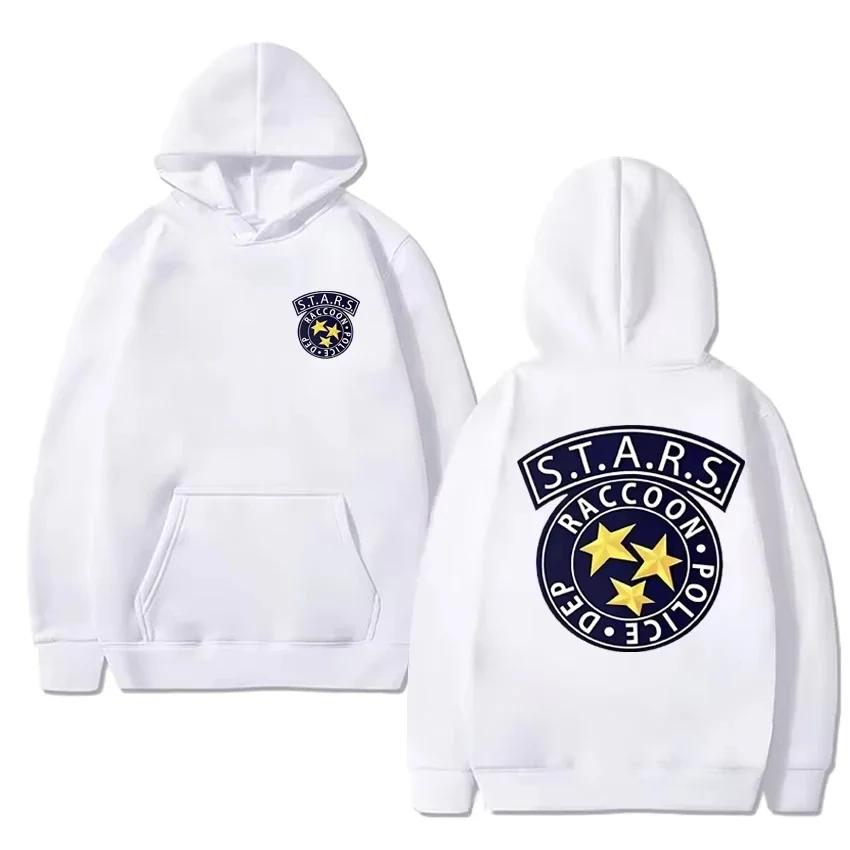 New In Limited Resident Evil Graphic Hoodie Men Women Harajuku Fashion Y2k Sweatshirt Unisex Casual Fleece Long Sleeve Pullovers