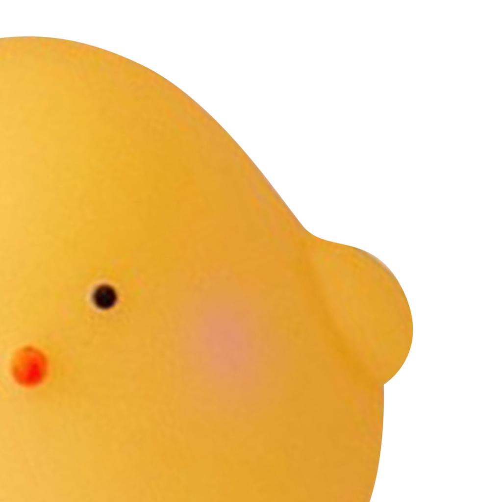 Cute Night Light Yellow Chick Cartoon Warm Light Soft Shell Comfortable Touch Animal Lamp with