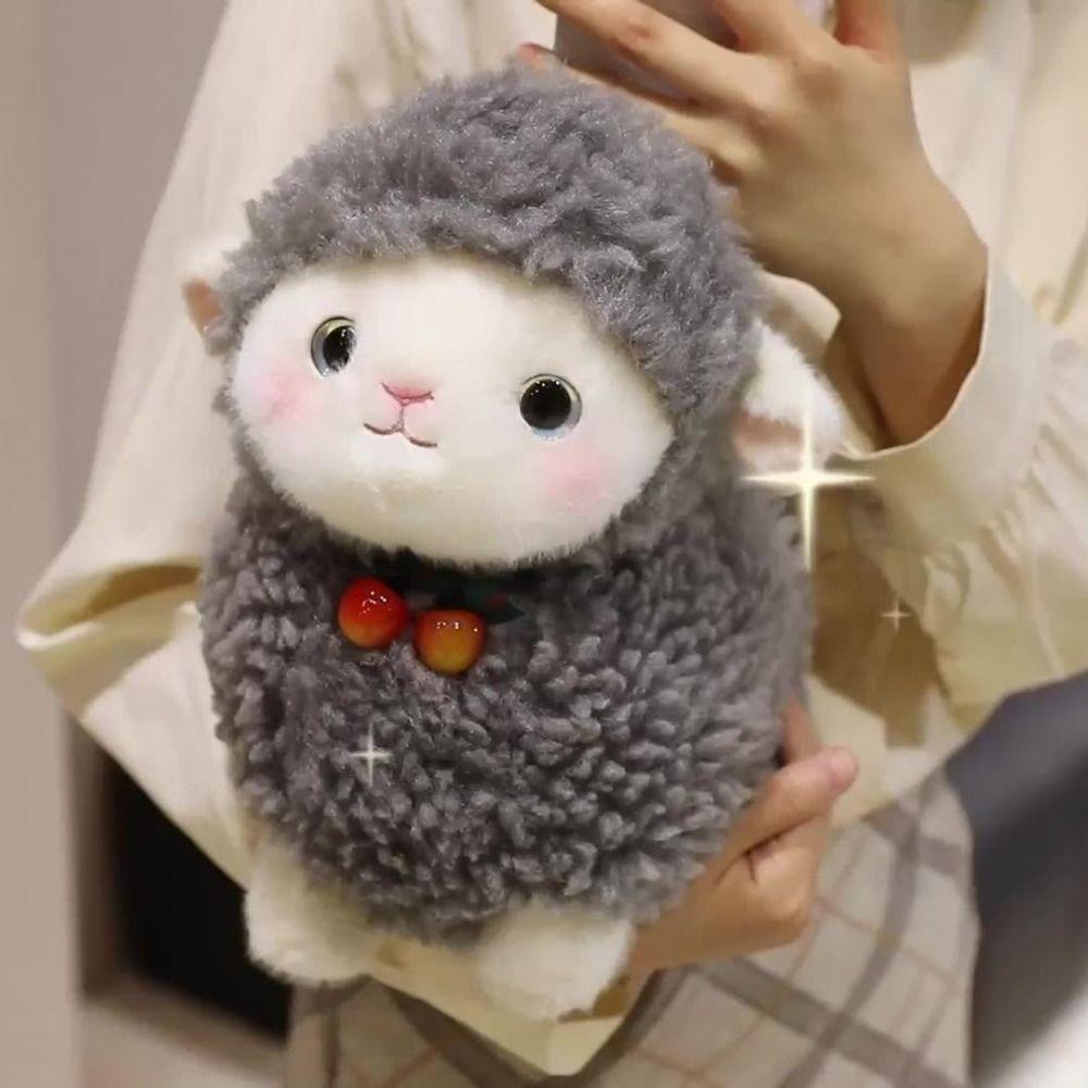 Cartoon Sheep Doll Plush Toy Fluffy Animal Fluffty Doll Little Sheep Doll Birthday Gift