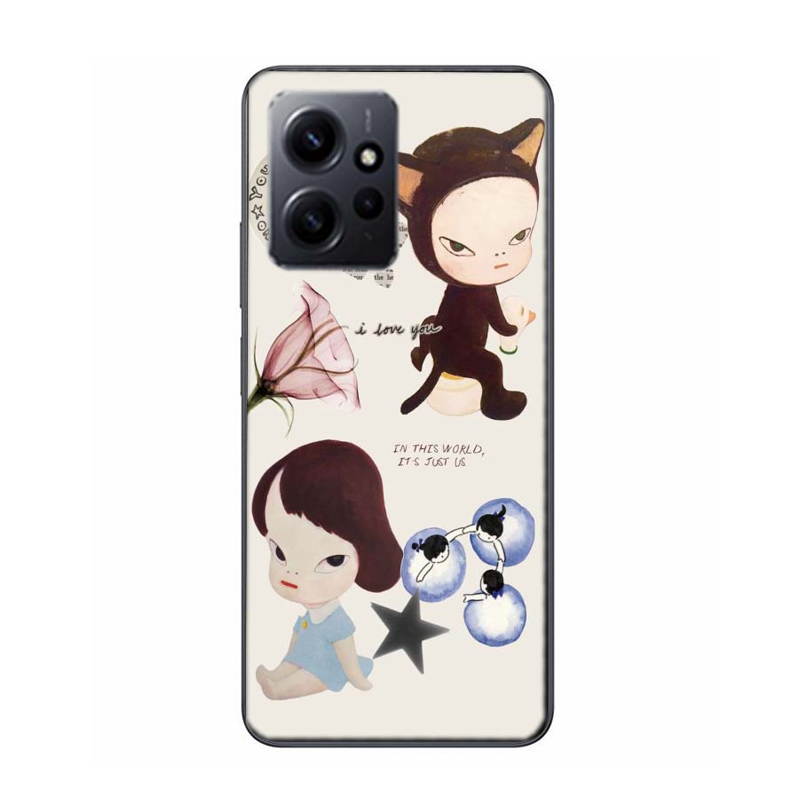 Cute Nara Yoshitomo Art Phone Case For Redmi 12 13C 12C 15C 9 10 10C Note 13 Pro Plus 14 15 Pro 9T 9C 9A TPU Soft Cover Clear Ce