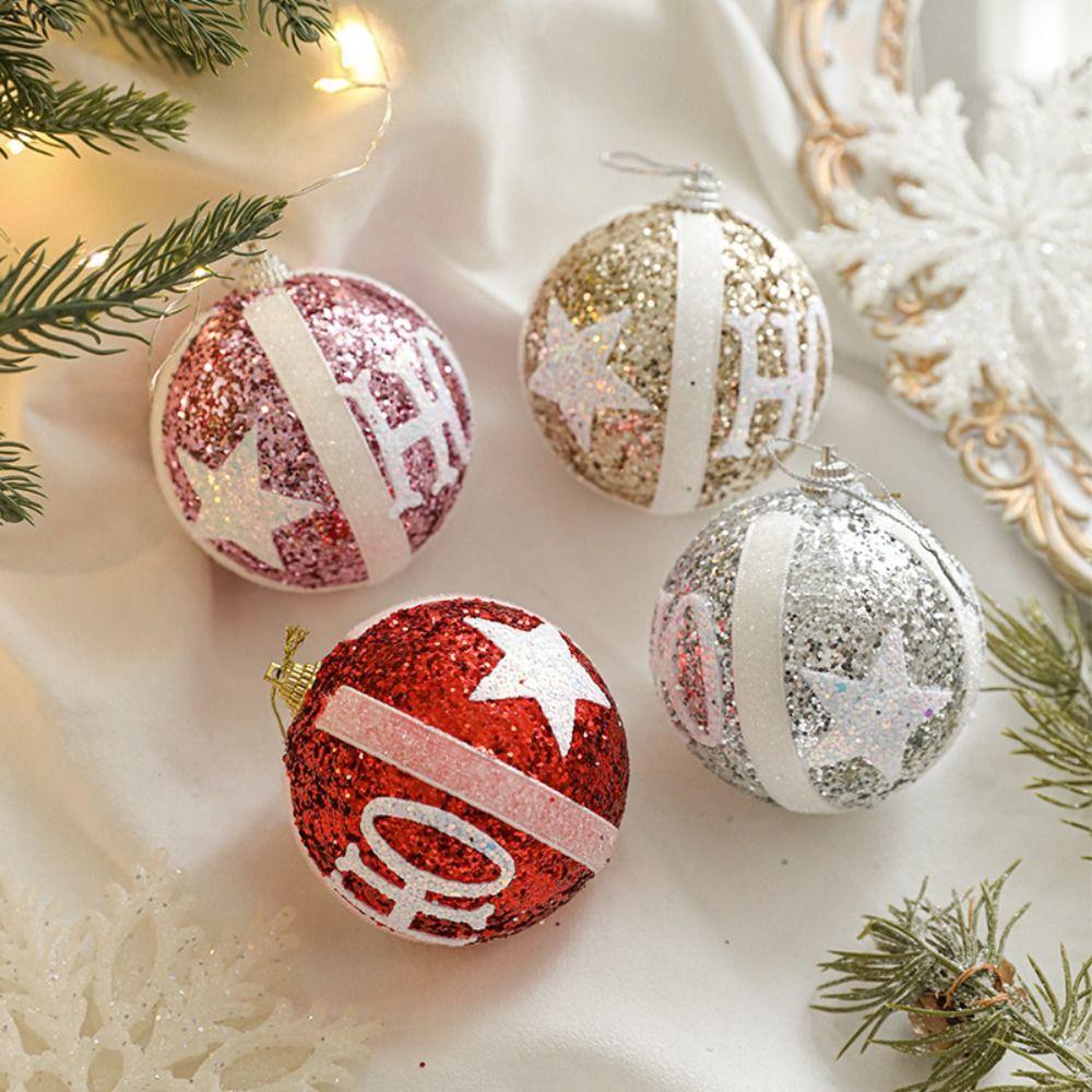 

8cm Sequins Christmas Ball Pendant Colorful Merry Christmas Tree Decor Home Xmas Decor