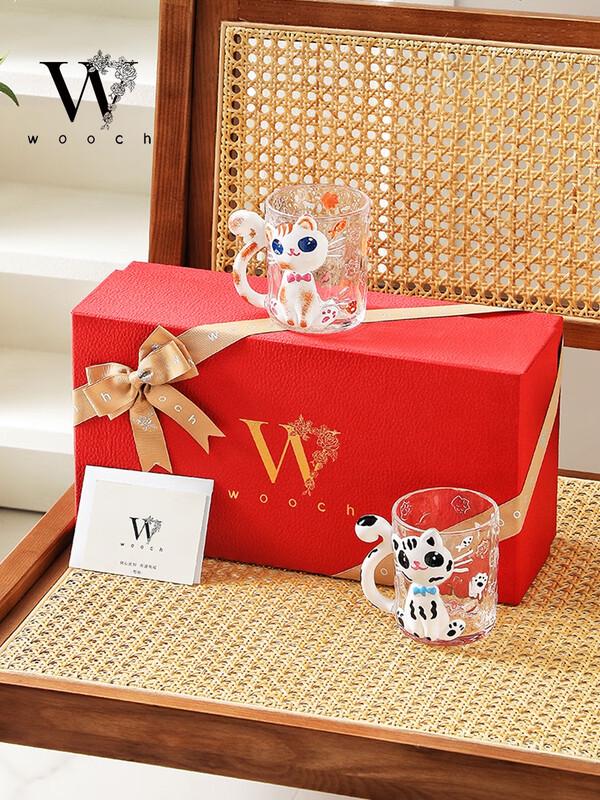 WOOCH Cat Series Couple Cup Gift Set