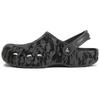 Crocs Classic Clog Lightweight, Comfortable, and Soft Beach Black Sandals Unisex 'Gray White'