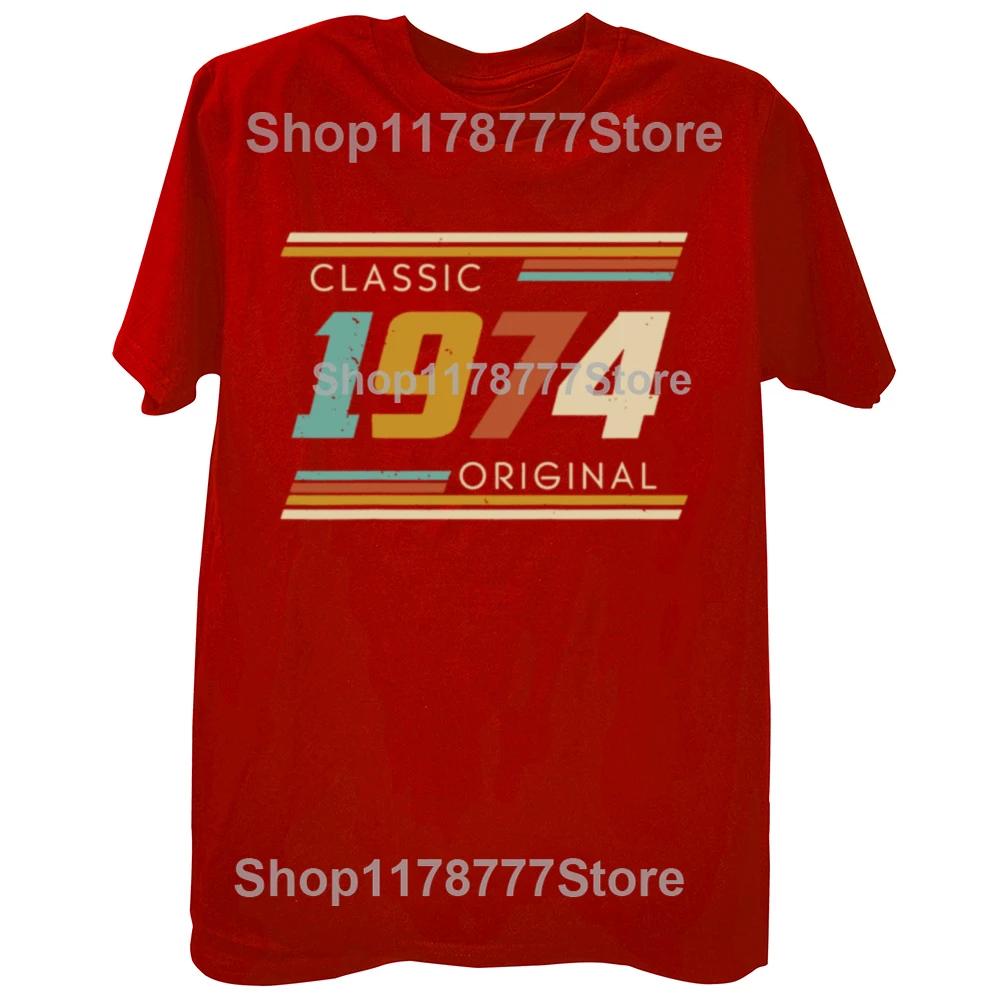 

Classic 1974 Original Birthday Gifts 52 Years Old 52th Bday Present TShirts Funny Tees Short Sleeve T Shirts O Neck Clothes S
