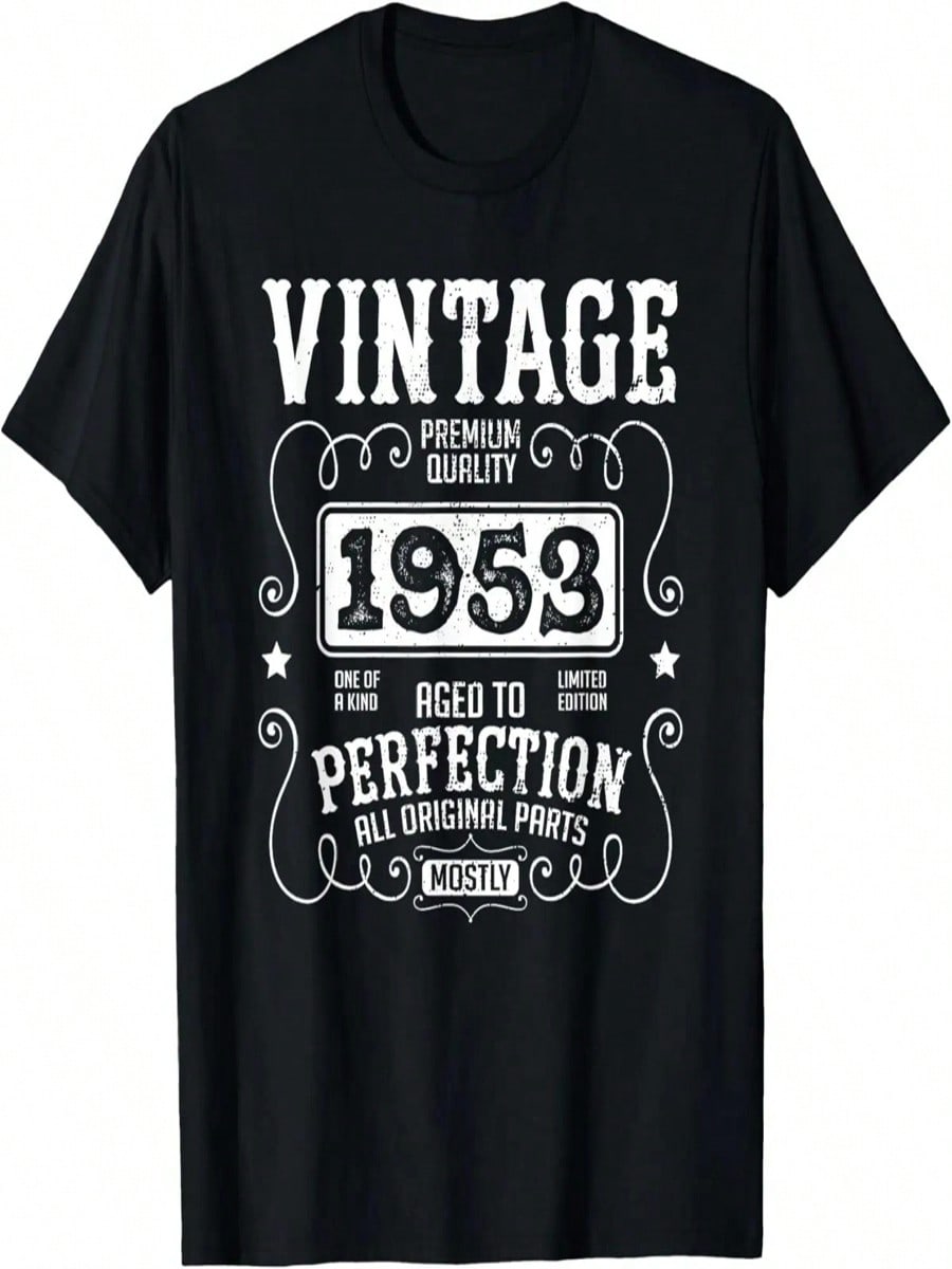 VINTAGE 1953 Funny Birth Year Birthday Sarcastic Quote Retro T-Shirt S разноцветный