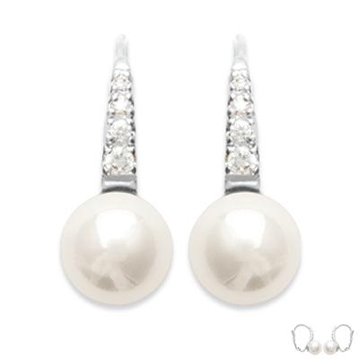 [B8821] - Silver Sleepers 'Catherine' Silver White (rhodium-plated) - 10 Mm