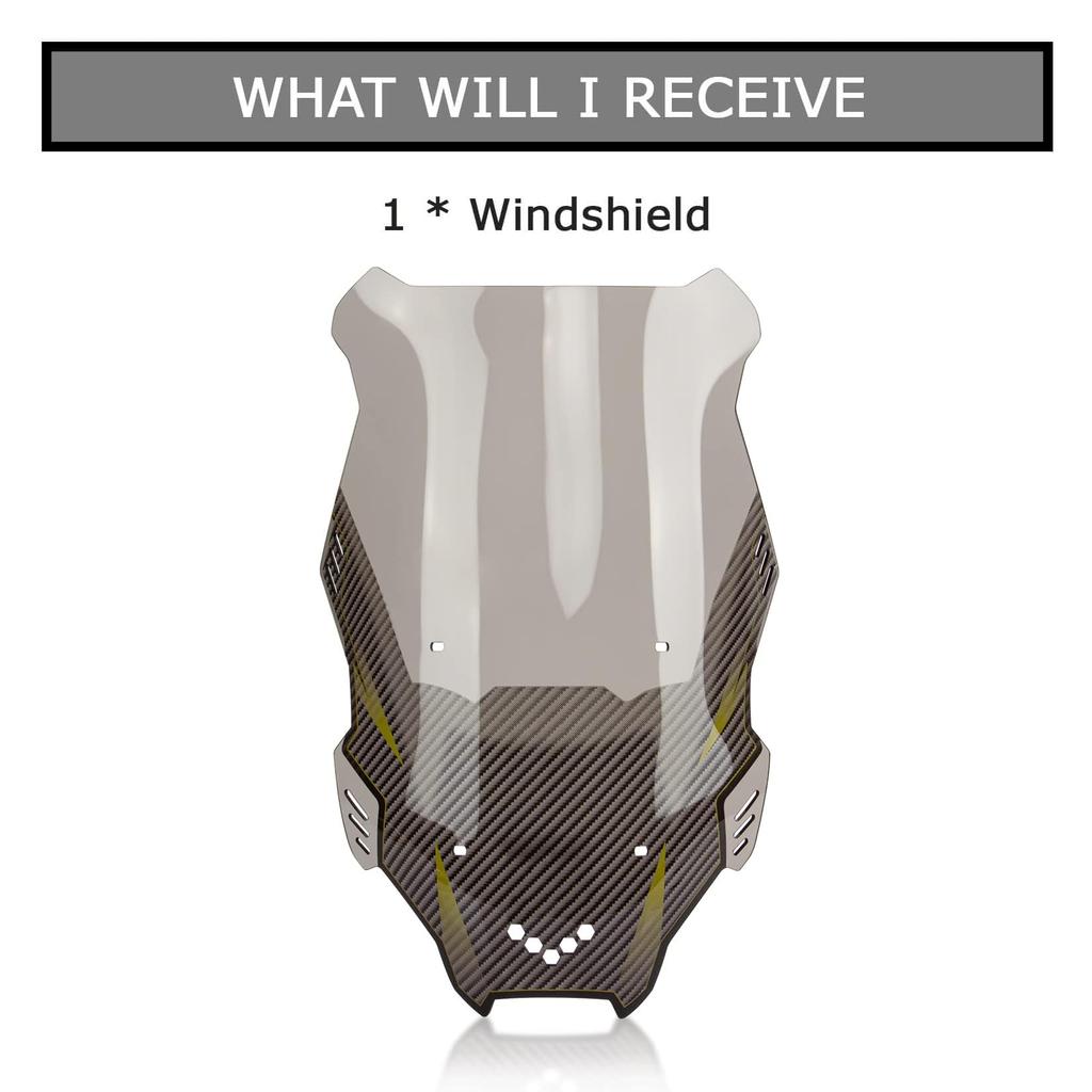 Motorcycle Windscreen Front Fairing Windshield Panel for Honda ADV160 and PSLER® (2022-2023) ADV150/ADV125 (2019-2022) (Brown)