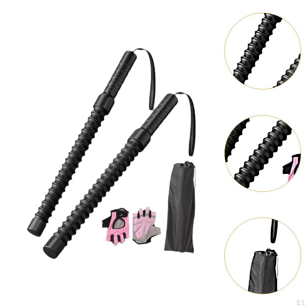 2 Pieces Battle Ropes Spring Sticks with Convenient Profession