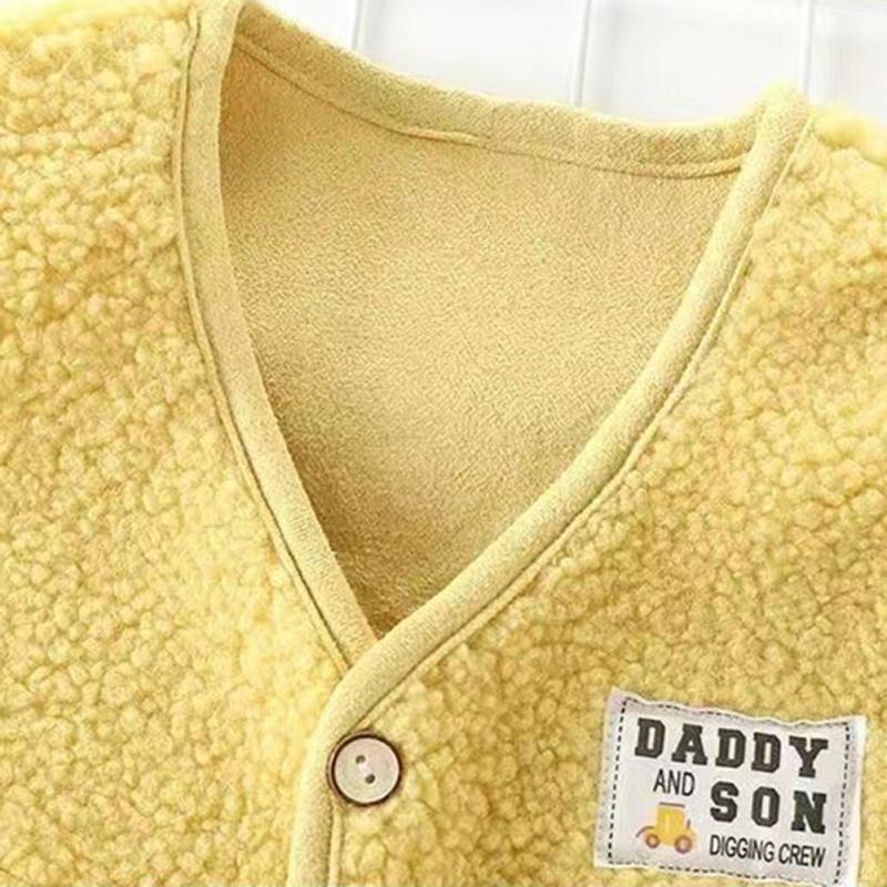 Children's Plush Vest Polar Fleece Sleeveless Jacket Thick Warm Kids Vest
