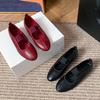 Mode Ins Stil Mode Elastisches Band Flache Damen Ballerinas Bequem Weiche Sohlen Mary Janes Leder Walking Tanz Loafers Schuhe
