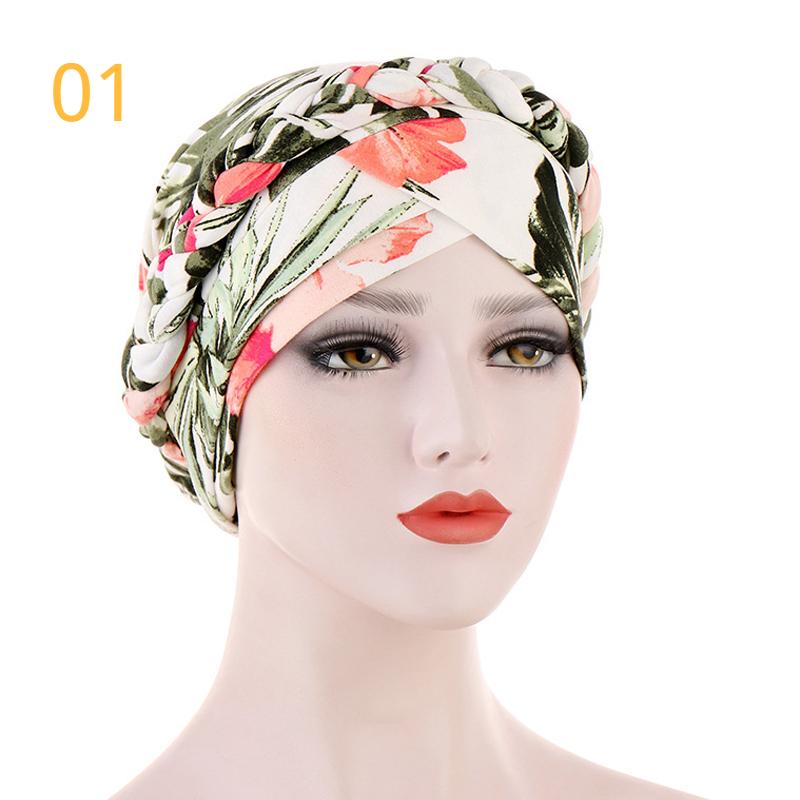 Cotton Print Muslim Turban Scarf for Women Islamic Inner Hijab Caps Arab Wrap Head Scarves Femme Musulman Turbante Mujer KTB