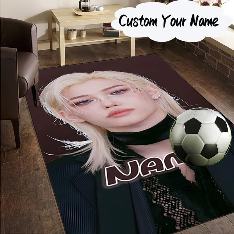 Custom Name K-pop Idol Collage Carpet, Chair Rug,Area Rug for Office Bedroom living rooms bedroom, Doormat decor Christmas fan gifts