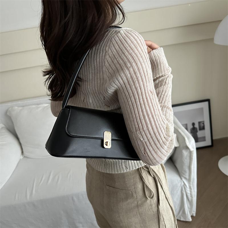 New Retro Small Square Bag Simple Bag for Women Summer Trend Korean Version Underarm Bag Casual and Fashionable Shoulder Bag