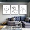Nordic Style Love Body Quote Poster Minimalist Wall Art Pictures Girl Home Decorative Canvas Painting Abstract Line Room Decor