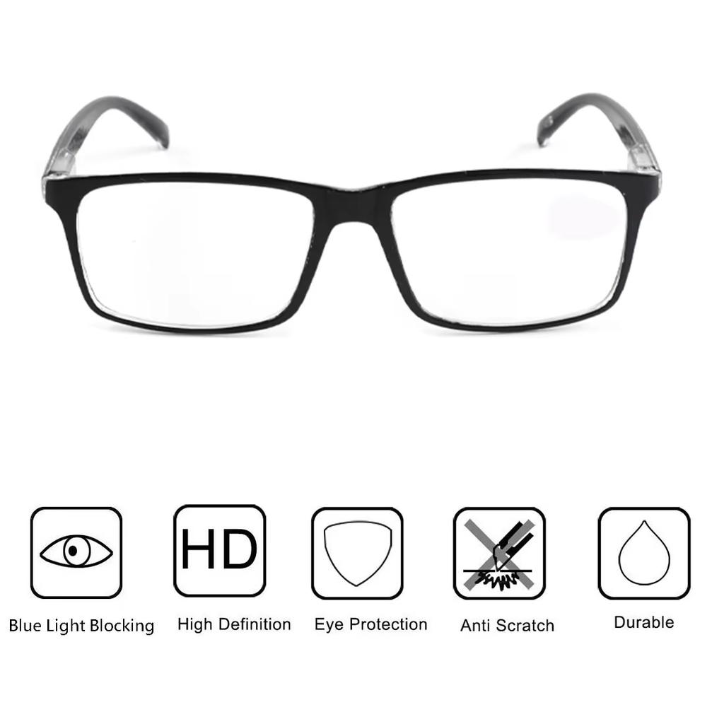 Reading Glasses Men Women Sports Anti-blue Light Reading Eyewear Black Red Presbyopia Eyeglasses +100 to+400 glasses