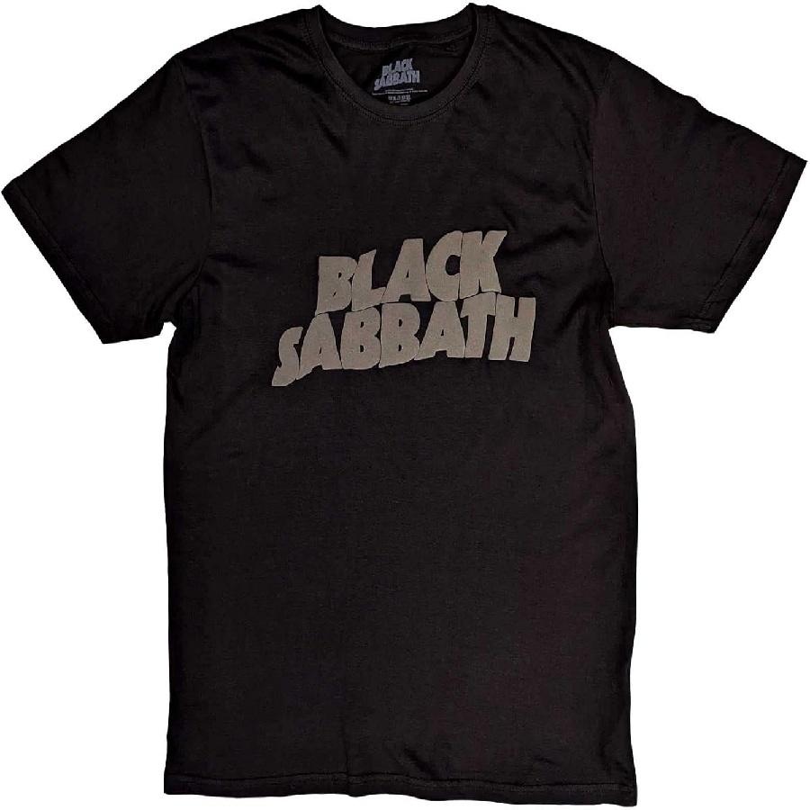 Black Sabbath - Unisex Adult Cotton Wavy T-Shirt S
