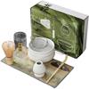Matcha 7-Piece Set Traditional Japanese Tea Ceremony Accessories Chawan Chasen Chashaku Whisk White