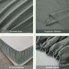 Sheet Set Breathable & Cooling Sheets Hotel Luxury Bed Sheets Extra Soft Easy Fit 4 Piece Set
