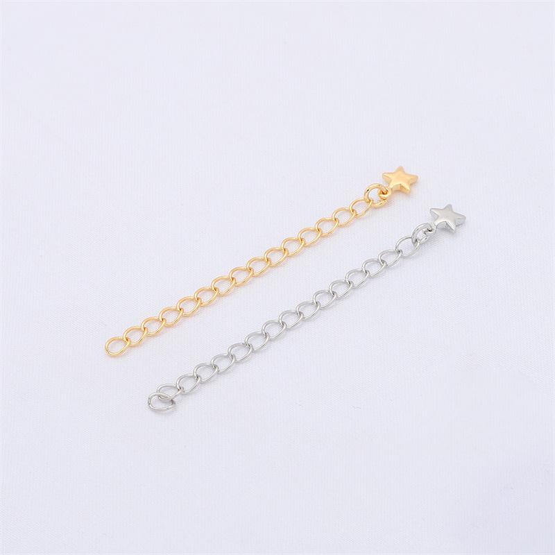 Copper-Plated Gold-Filled Adjustable Extension Chain for Bracelets and Necklaces