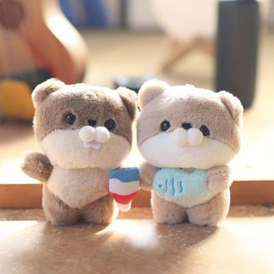 Mignon Mignon Loutre de Mer Petit Pendentif Peluche Poupée Loutre Sac d'École Sac Pendentif Porte-clés Poupée Poupée