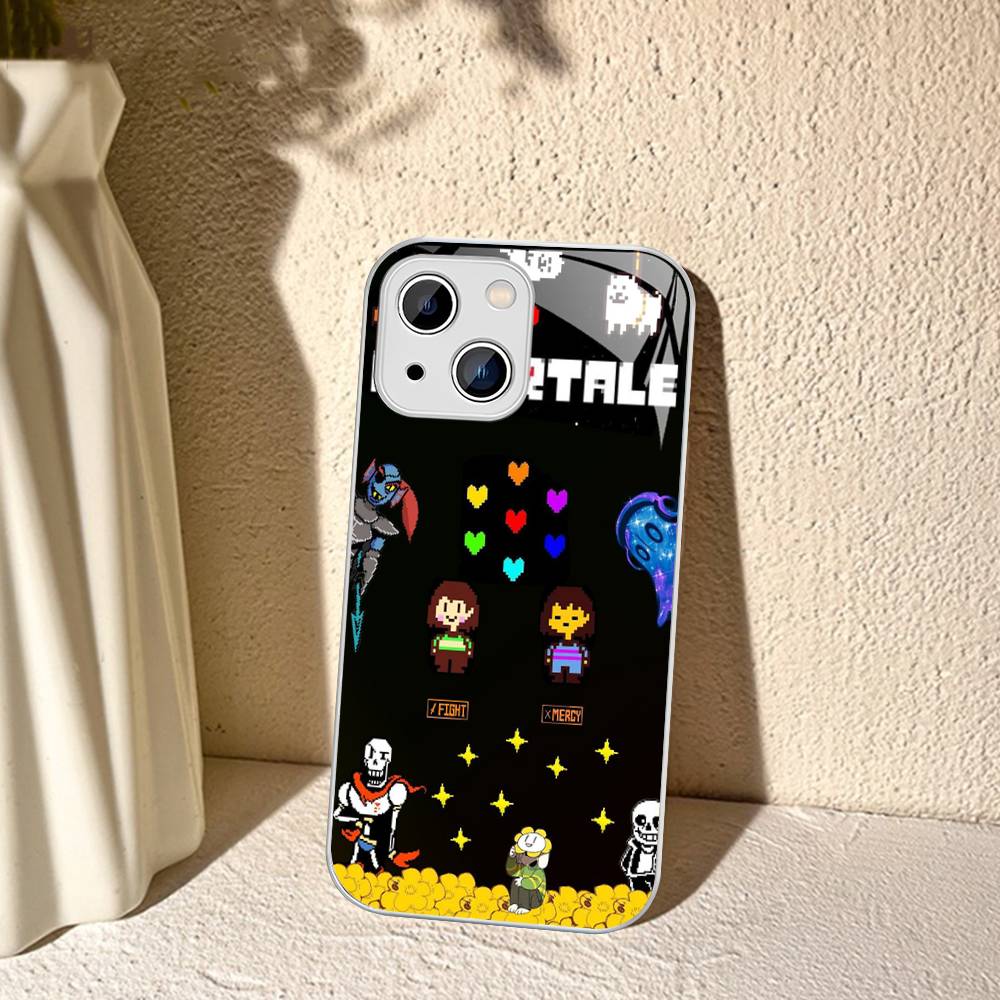 U-Undertale For IPhone 14 13 12 Mini 11 Pro XS Max X XR 14 Plus Tempered Glass Cover