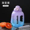 Water bottle Large capacity Internet celebrity ton ton bucket Outdoor high value gradual change Sports kettle Men's fitness drop-resistant plastic cup