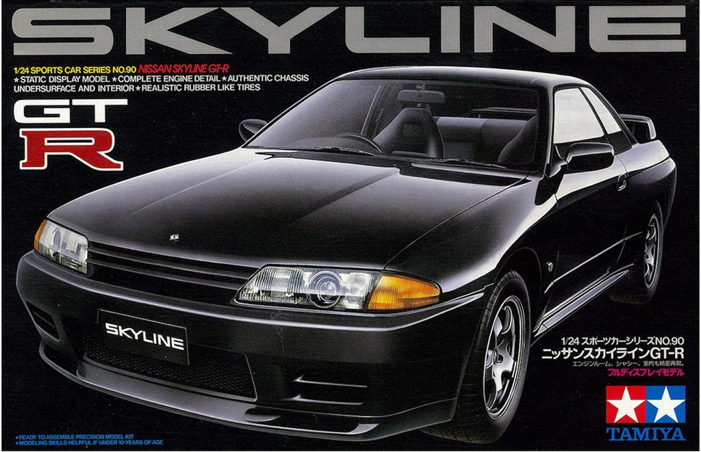 Tamiya Sports Car Series 90 Nissan Skyline R32 Plastic Model Kit 24090 1/24 No. GT-R (Unisex)