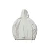 Li Ning Logo Embroidery Casual Hooded Pullover Fleece Lined Sweatshirt Unisex White AWDR615-1