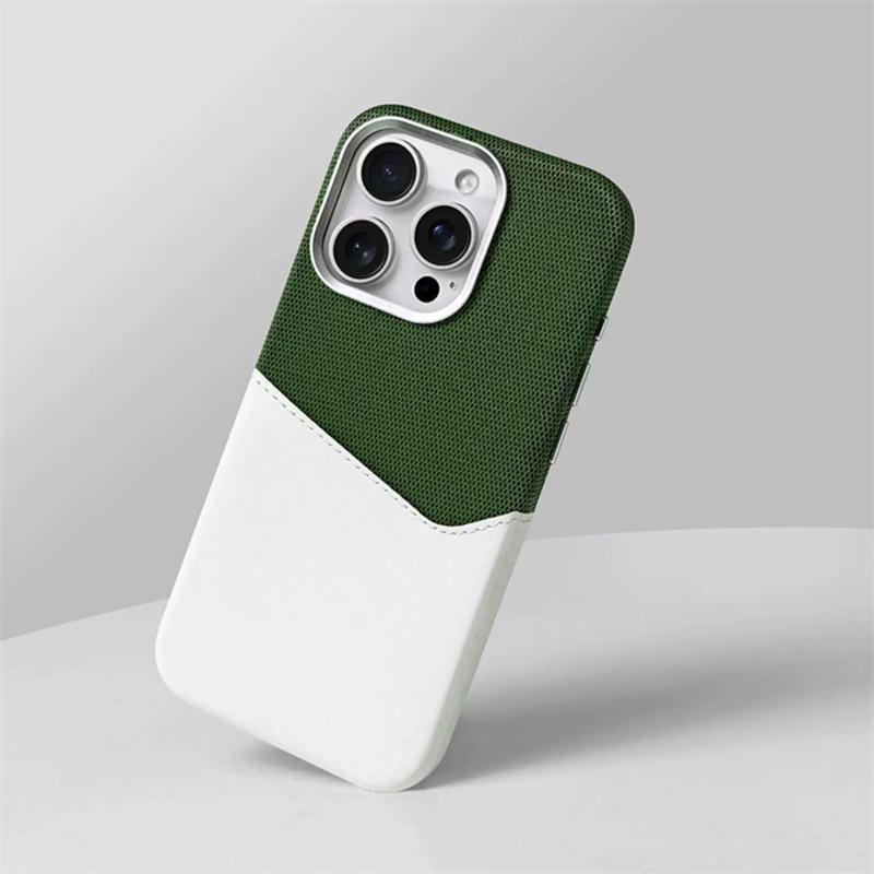 Kartensteckplatz Halter Leinen Leder MagSafe Handyhülle Für iPhone 16 15 14 13 17 Pro Max Magnetisches Kabelloses Laden Stoßfeste Hülle