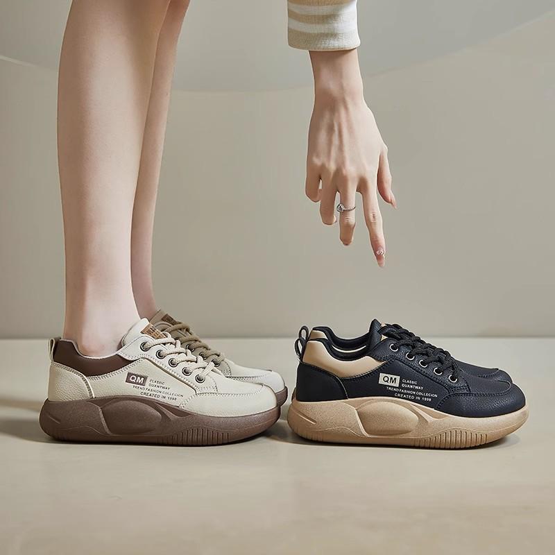 Fashion Sports and leisure shoes 2024 summer new soft soled explosive spring and autumn thick soled student breathable lightweight shoes