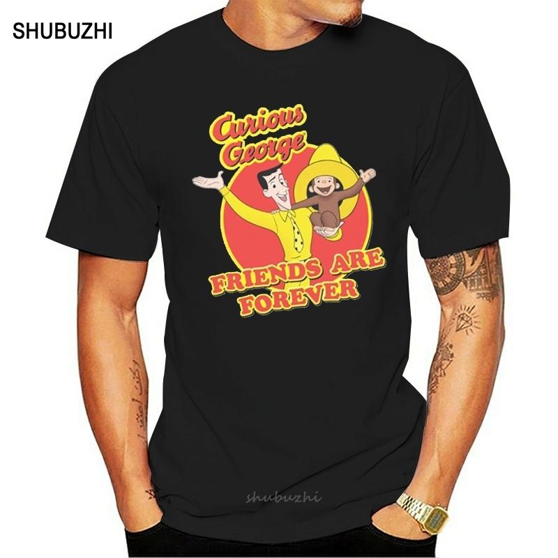 Curious George Men s Friends T-shirt White Rockabilia S разноцветный