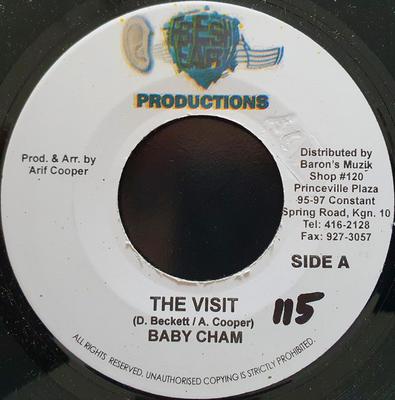 7inch Record BABY CHAM / BLACK-ER - The Visit / Praise The Lord NONE Fresh Ear Jamaica Reggae, Ska & Dub Used