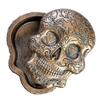Antique Gold Finish Trinket Box (Candy Skull)