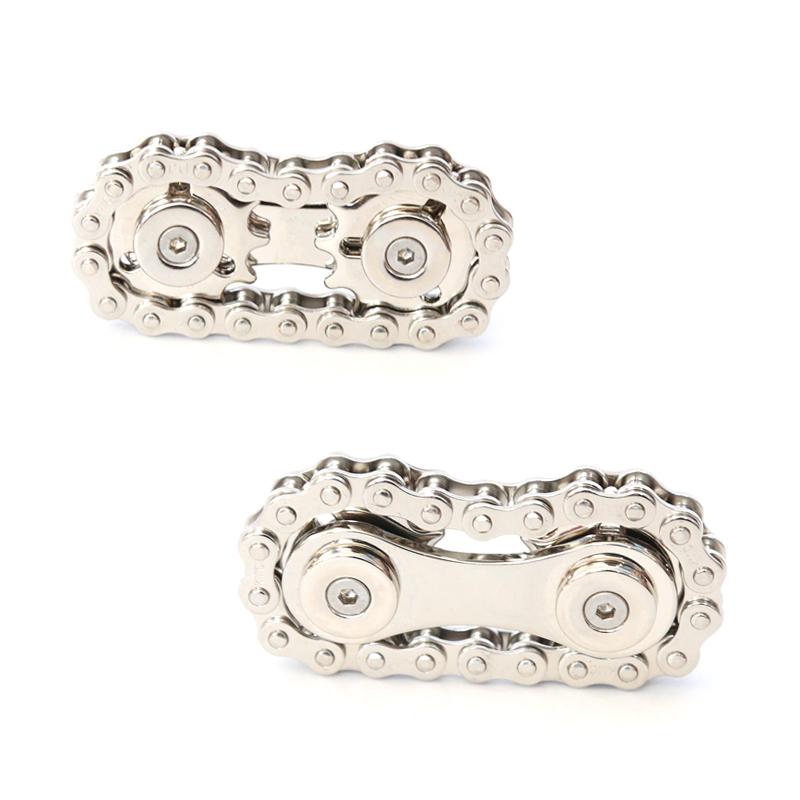 Sprockets Flywheel Fingertip Gyro Fidget Spinner Antistress Anxiety Metal Bike Chains EDC Spinner Fidget Toys For Adult Kids