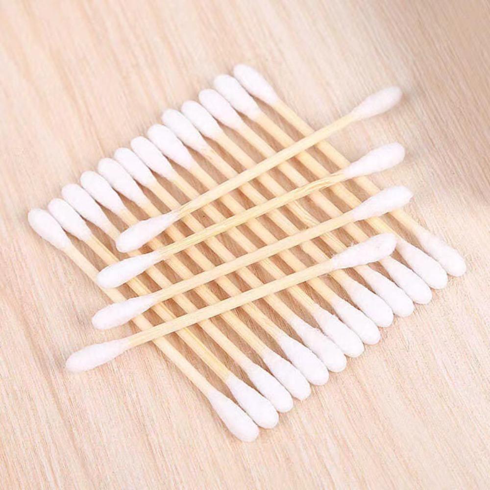 100/300/500/1000pcs Double Head Cotton Swab Women Makeup Cotton Buds Tip for Wood Sticks Nose Ears Cleaning Health Care Tools