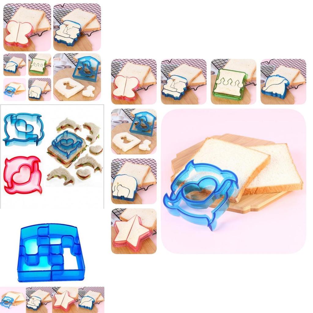 Modern Simple Design Diy Bread Cutter Set With Irregular Shapes For Playful Sandwiches