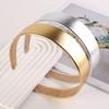 3CM Width Leather Headband Glossy Women Hair Accessory Minimalist Simple Headwear  Face Washing