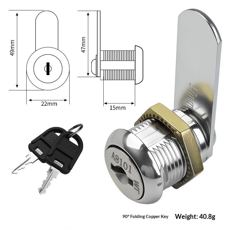 

Cabinet Lock Zinc Alloy 3 Level Management With Key For Filing Cabinets Drawer Reliable Office Security