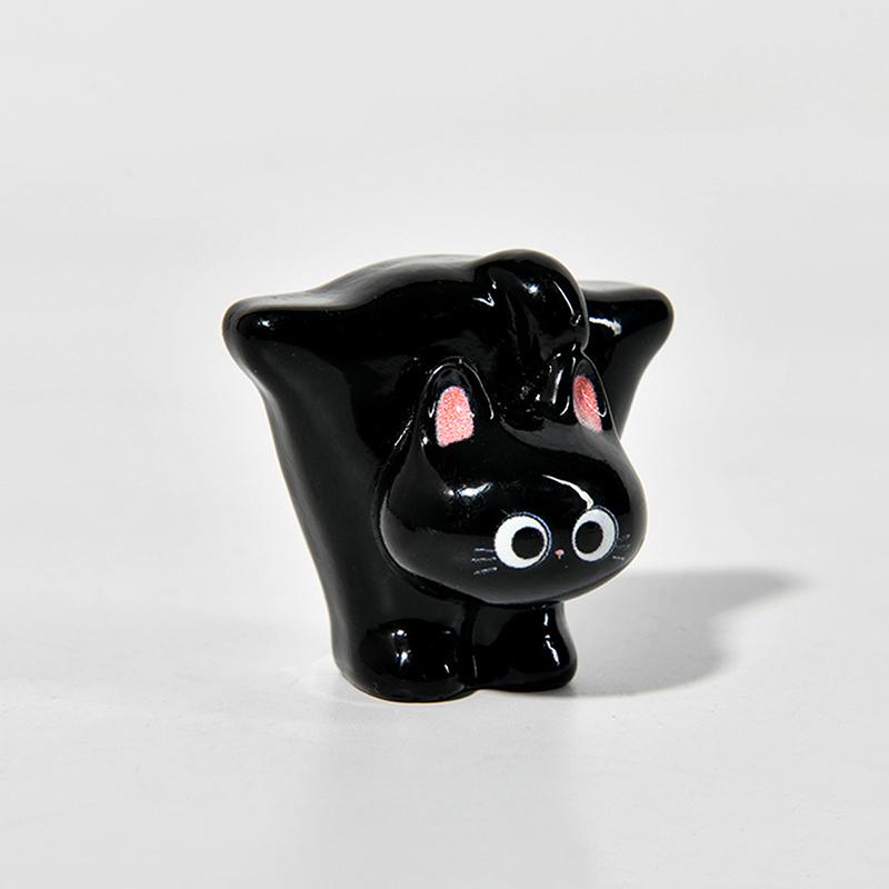 Miniaturní figurka Kreslená kočka Mikro krajina Pryskyřičné ozdoby Pro domácí dekorace Roztomilé kotě Stolní pokojová dekorace